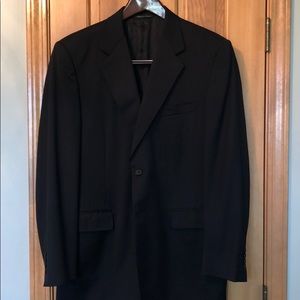 Canali Mens Black Sport Coat 40R